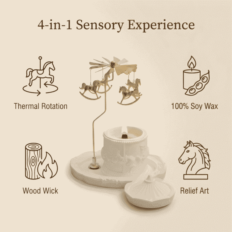 Natural Soy Scented Candle for Home Aromatherapy