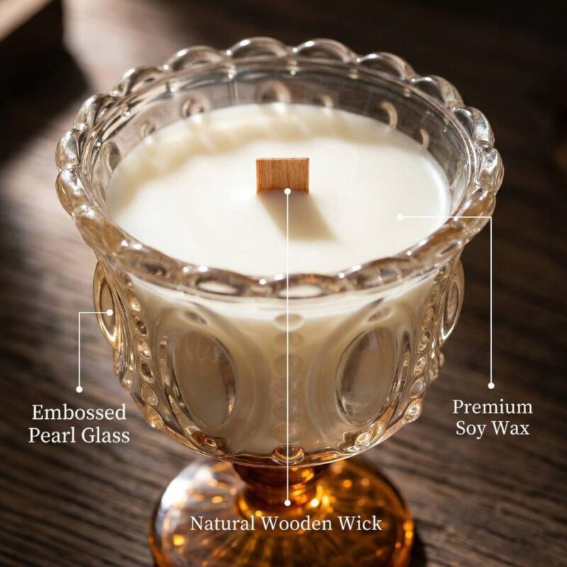 Luxury Scented Candle Gift Set, 100% Soy Wax, Aromatherapy Candle for Home Decor & Romantic Gift - Image 2