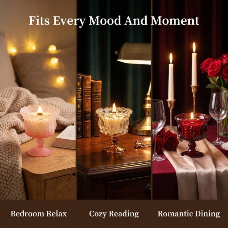 Luxury Scented Candle Gift Set, 100% Soy Wax, Aromatherapy Candle for Home Decor & Romantic Gift - Image 5