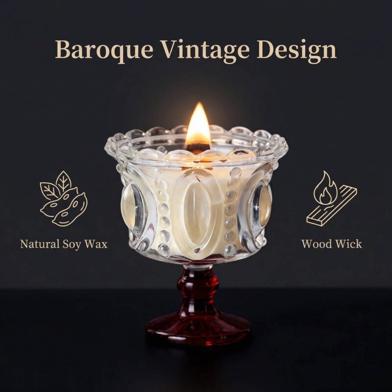 Luxury Scented Candle Gift Set, 100% Soy Wax, Aromatherapy Candle for Home Decor & Romantic Gift - Image 6