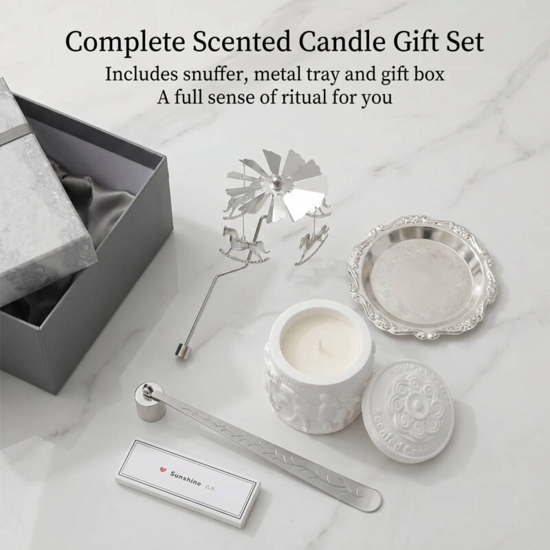 Rotating Carousel Candle Holder | Heat-Powered Spinning Tealight Holder for Home Decor & Aromatherapy Gifts - Image 4