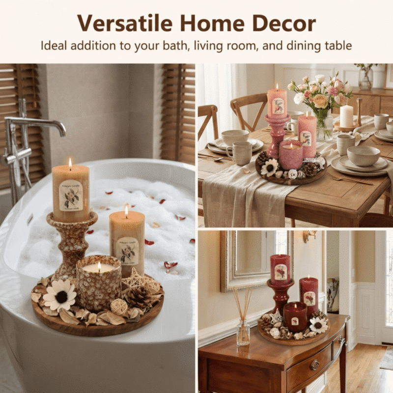 Natural Soy Scented Candle for Home Aromatherapy