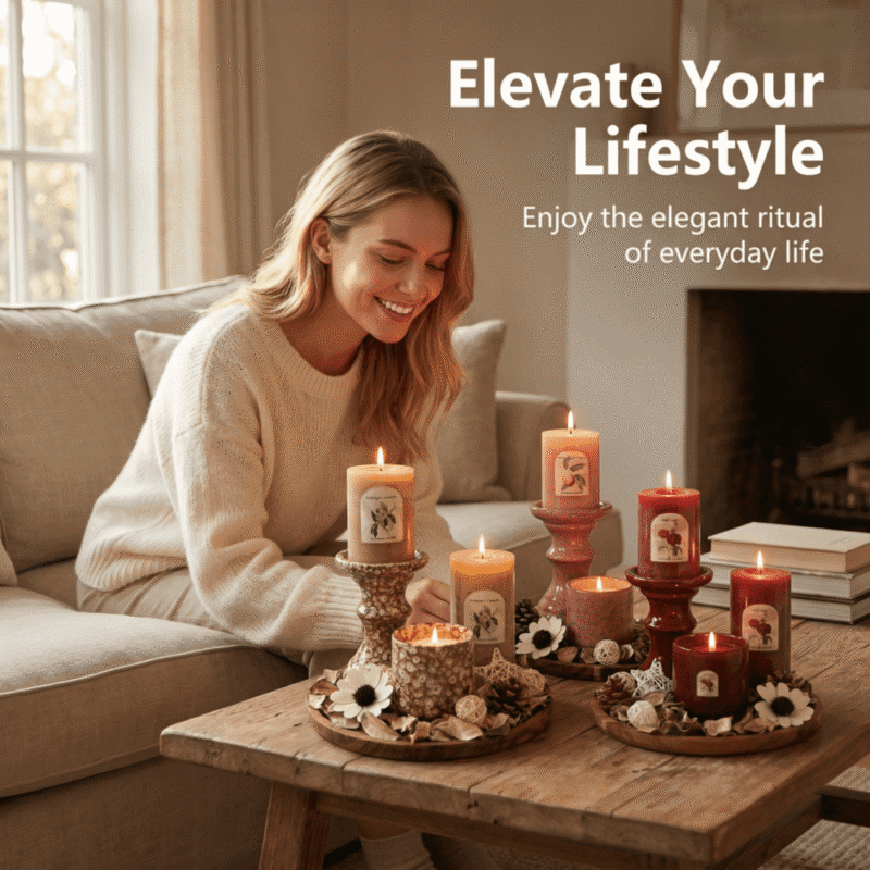 Natural Soy Scented Candle for Home Aromatherapy