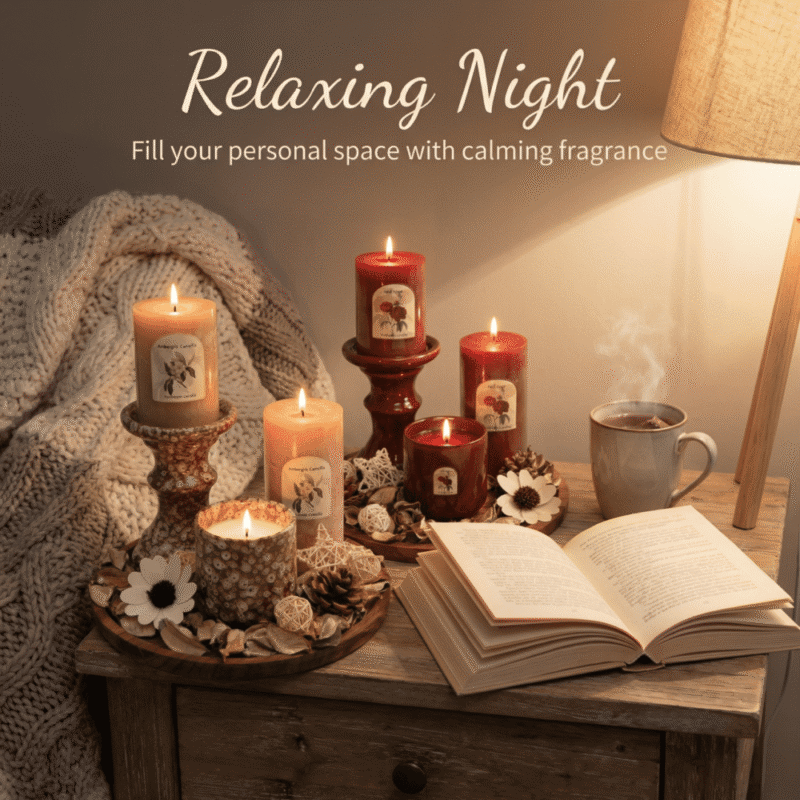 Natural Soy Scented Candle for Home Aromatherapy