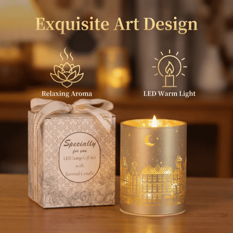 Natural Soy Scented Candle for Home Aromatherapy